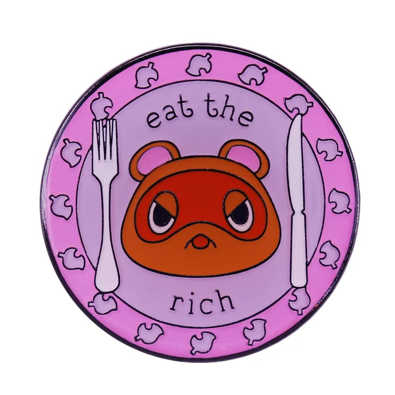 Animal Crossing Enamel Pins – Cute Backpack & Jacket Accessories for Gamers