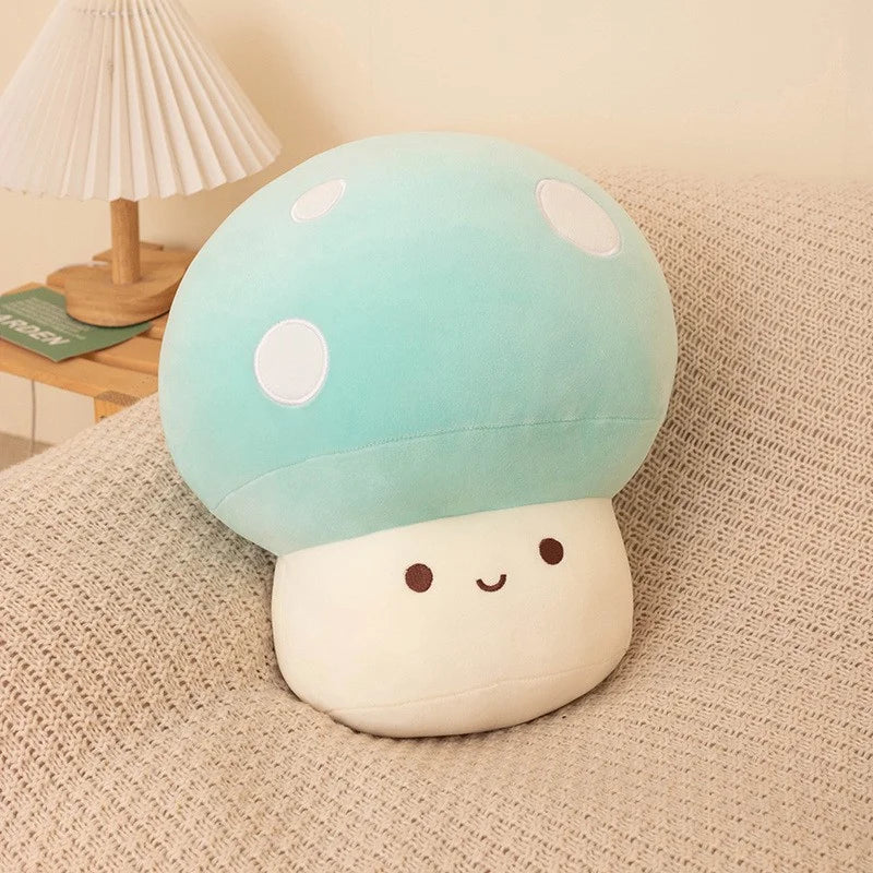 Cute Mushroom Plush Pillow – Soft Stuffed Animal Room Decor Gift