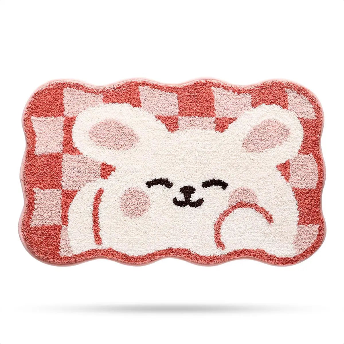 Kawaii Frog Bathroom Rug | Soft Absorbent Non-Slip Washable Bath Mat | Cute Animal Carpet for Cozy Home Decor