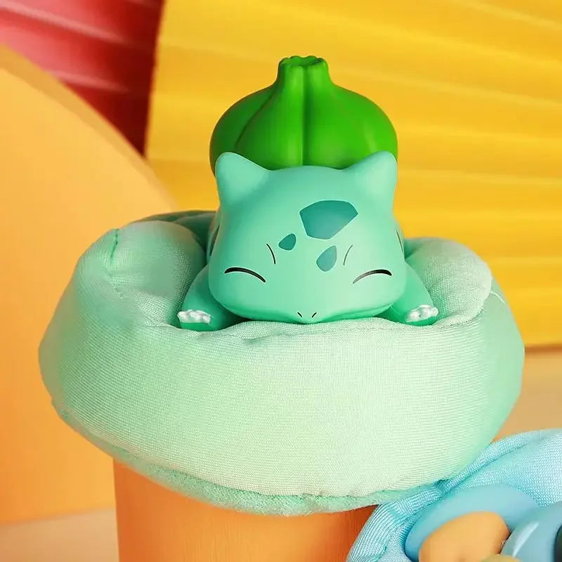 Pokemon Pikachu Cosplay Mini Figures | Cute Anime Sofa Doll Set with Sleeping Bag & Costumes – Fun Collectible Model Toy