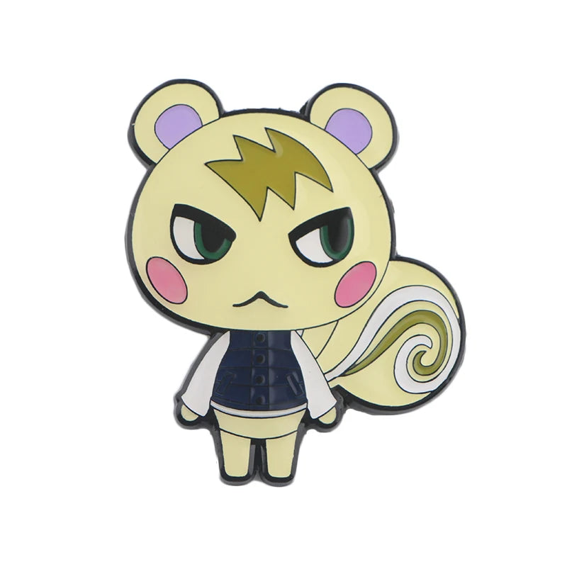 Animal Crossing Enamel Pins – Cute Backpack & Jacket Accessories for Gamers