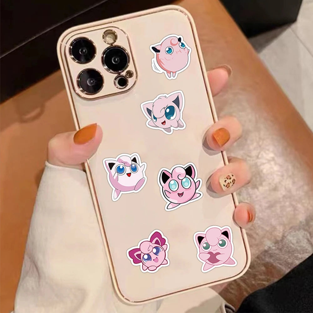 Jigglypuff Sticker Pack – 10/30/60pcs Waterproof Kawaii Pokemon Decals