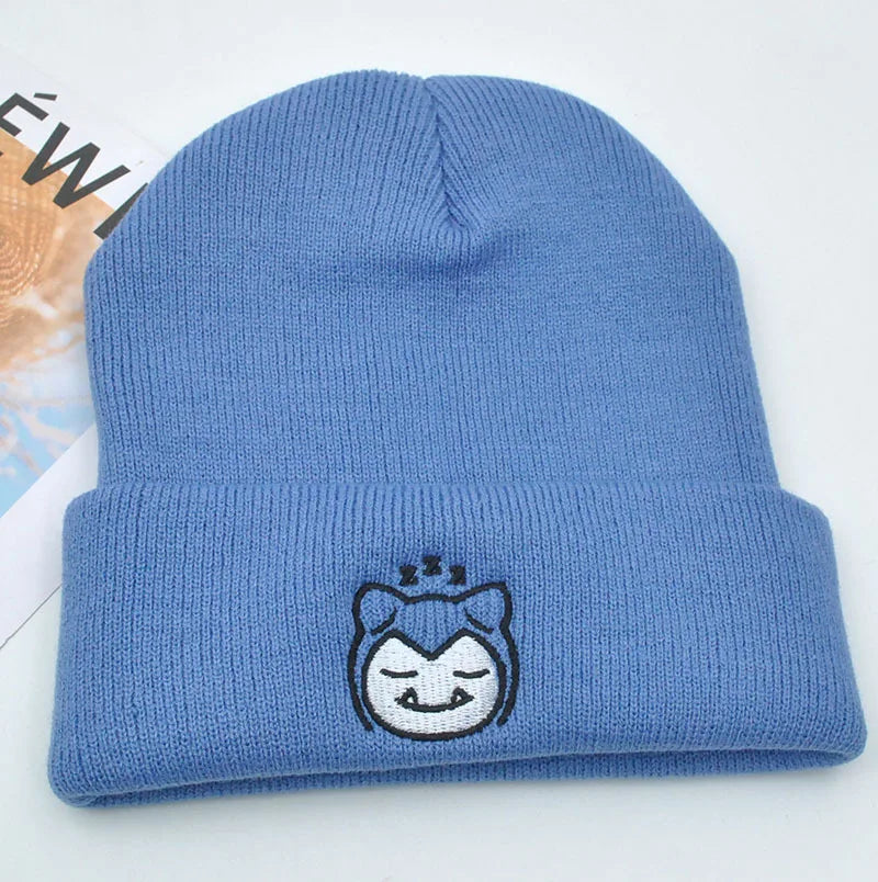 Kawaii Pokémon Beanies | Snorlax, Psyduck, Ditto & More – Cozy Winter Hat for Women, Teens & Anime Fans
