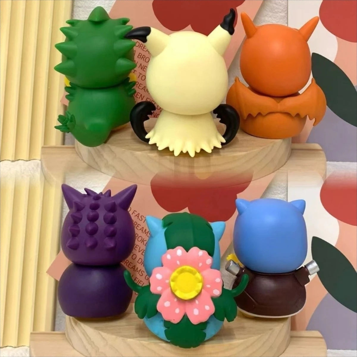 Pokemon Pikachu Cosplay Mini Figures | Cute Anime Sofa Doll Set with Sleeping Bag & Costumes – Fun Collectible Model Toy