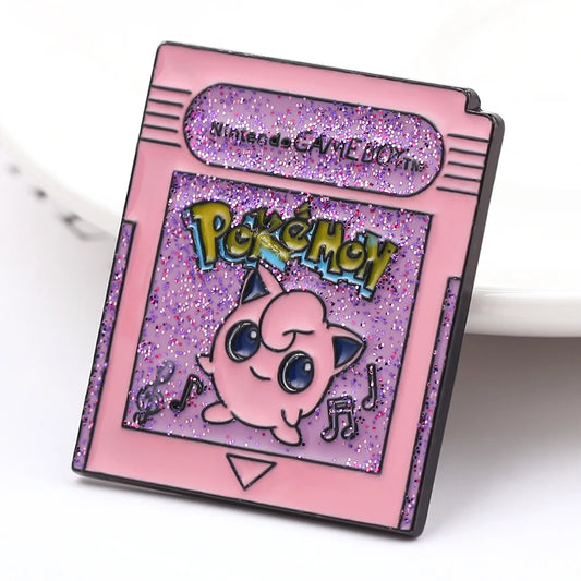Jigglypuff Pink Glitter Lapel Pin - Cute Pokémon-Inspired Accessory for Bags, Hats & Shirts