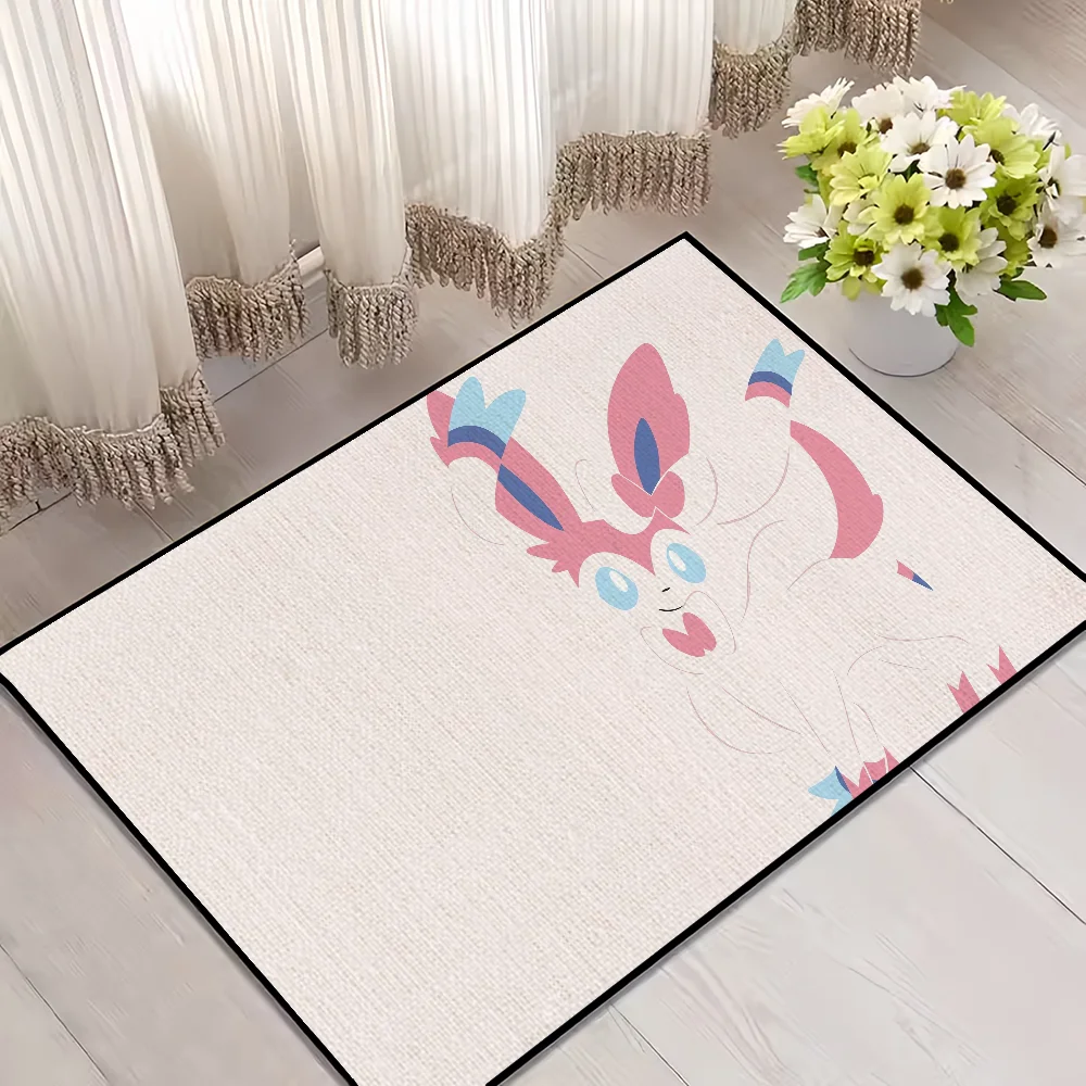 Cute Sylveon Door Mat – Cozy Bedroom, Bath, or Kitchen Rug | Non-Slip & Super Absorbent