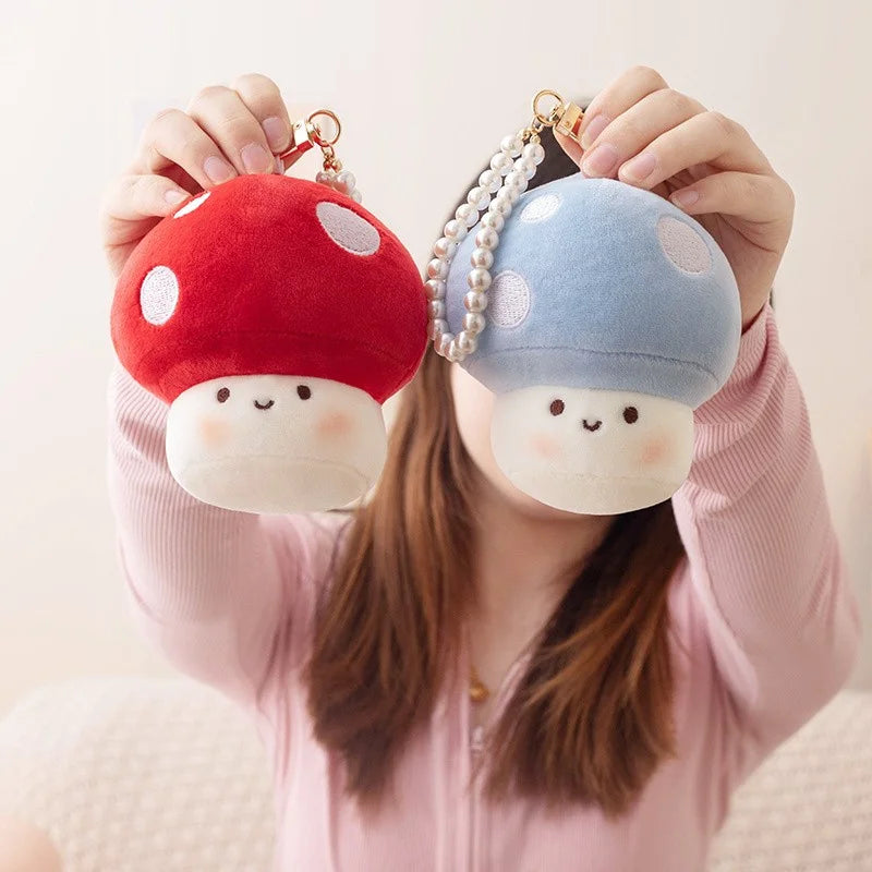 Cute Mushroom Plush Pillow – Soft Stuffed Animal Room Decor Gift