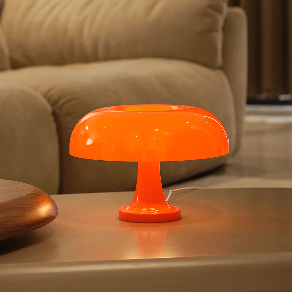 Retro Mushroom Table Lamp – Danish Minimalist Night Light