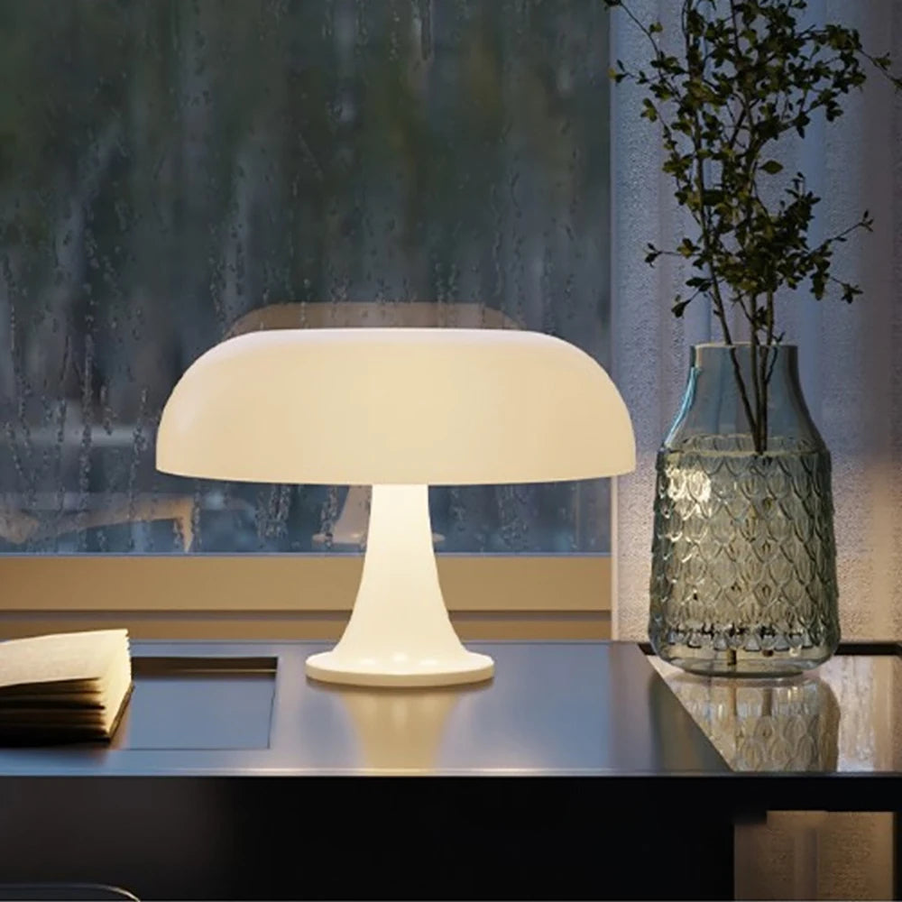 Retro Mushroom Table Lamp – Danish Minimalist Night Light