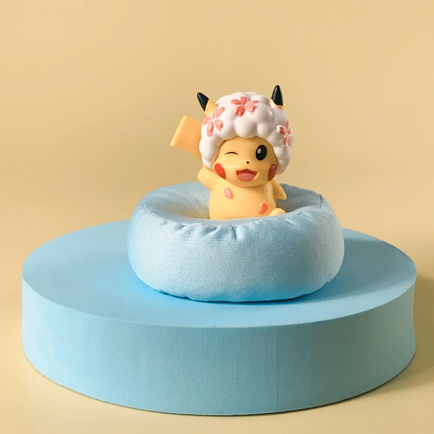Pokemon Pikachu Cosplay Mini Figures | Cute Anime Sofa Doll Set with Sleeping Bag & Costumes – Fun Collectible Model Toy