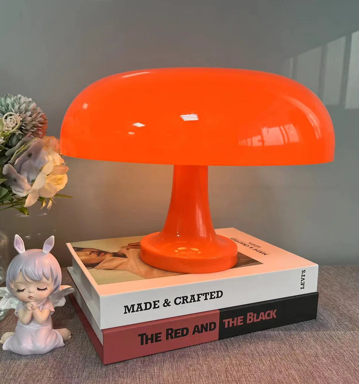 Retro Mushroom Table Lamp – Danish Minimalist Night Light