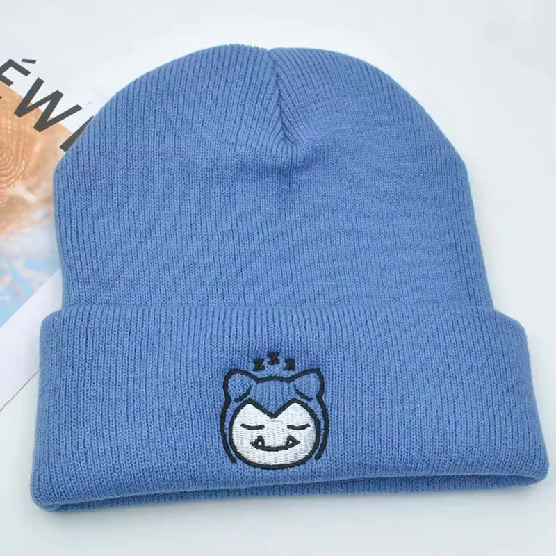 Kawaii Pokémon Beanies | Snorlax, Psyduck, Ditto & More – Cozy Winter Hat for Women, Teens & Anime Fans