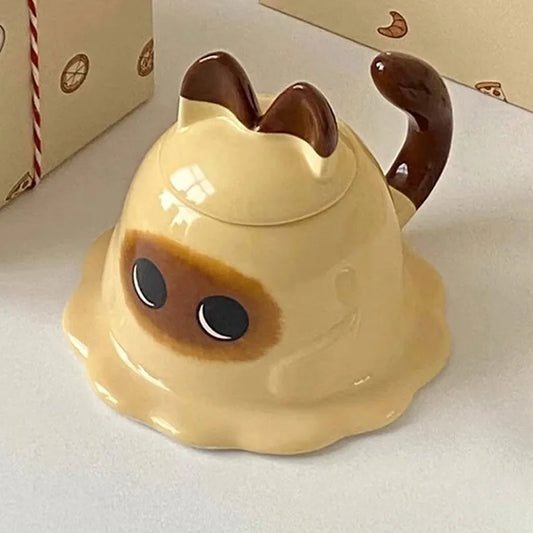 Whisker Mug with Lid – Cozy Cat Ceramic Cup for Coffee, Milk, or Tea