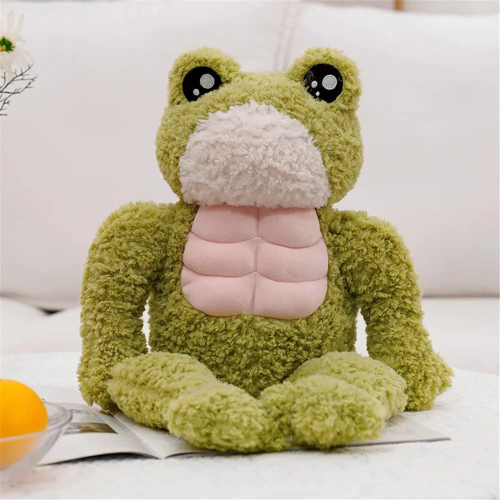 Strong Frog Plush Toy