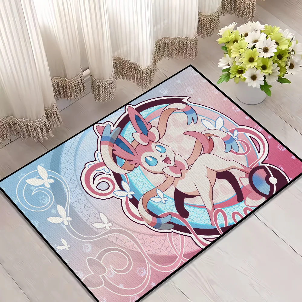 Cute Sylveon Door Mat – Cozy Bedroom, Bath, or Kitchen Rug | Non-Slip & Super Absorbent